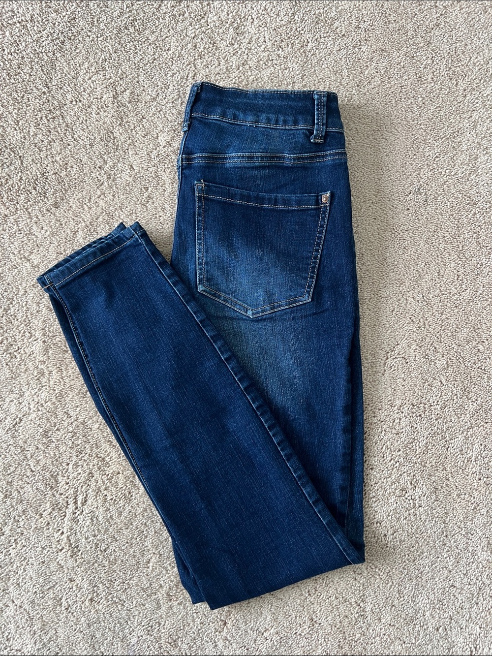 Maurices Dark Blue High Rise Everflex Skinny Jeans Size 4 Reg